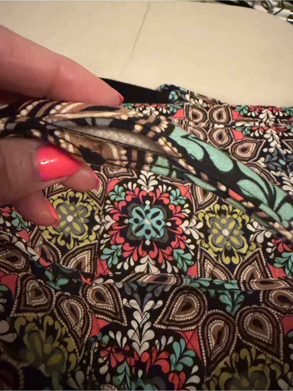 Vera Bradley Nomadic Floral 3 Pc Travel Set Duffel Weekender Hanging Organizer - Picture 4 of 10